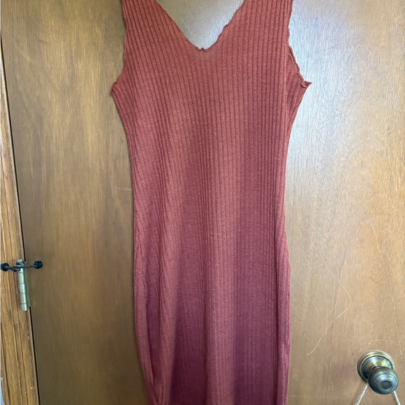 Source Unknown Pink Ribbed Bodycon Mini Dress - Picture 2 of 8